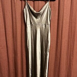 Elegant Olive Green Maxi Dress